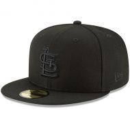 Mens St. Louis Cardinals New Era Black Primary Logo Basic 59FIFTY Fitted Hat