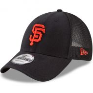 Men's San Francisco Giants New Era Black Trucker 9FORTY Adjustable Snapback Hat