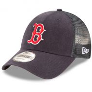 Men's Boston Red Sox New Era Navy Trucker 9FORTY Adjustable Snapback Hat