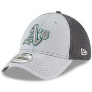 Men's Oakland Athletics New Era Gray Grayed Out Neo 39THIRTY Flex Hat
