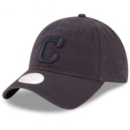 Women's Cleveland Indians New Era Navy Core Classic Tonal Team 9TWENTY Adjustable Hat