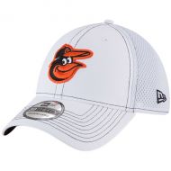 Men's Baltimore Orioles New Era White Team Turn Neo 39THIRTY Flex Hat