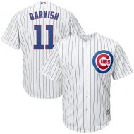 Men's Chicago Cubs Yu Darvish Majestic WhiteRoyal Official Cool Base Player Jersey
