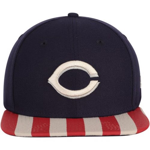  Mens Cincinnati Reds New Era Navy/Red Fully Flagged 9FIFTY Adjustable Hat