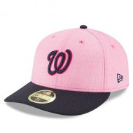 Men's New Era PinkNavy Washington Nationals 2018 Mother's Day On-Field Low Profile 59FIFTY Fitted Hat