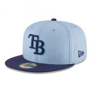 Mens Tampa Bay Rays New Era Light Blue 2018 Fathers Day On Field 59FIFTY Fitted Hat