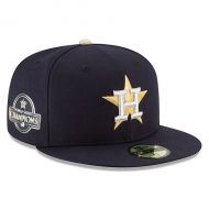Men's Houston Astros New Era Navy 2018 Gold Program 59FIFTY Fitted Hat