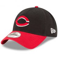 Men's Cincinnati Reds New Era BlackRed Alternate Replica Core Classic 9TWENTY Adjustable Hat