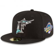 Mens Florida Marlins New Era Black 1997 World Series Wool 59FIFTY Fitted Hat