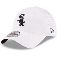 Mens Chicago White Sox New Era White Perforated Pivot 9TWENTY Adjustable Hat