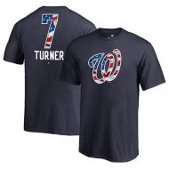 Youth Washington Nationals Trea Turner Fanatics Branded Navy Banner Wave Name & Number T-Shirt
