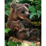 Brown bear cub collectable soft toy by Kosen  Koesen - 4850 - 26cm  10 inches
