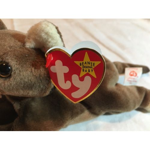  Ty 1997 RETIRED- RARE WITH ERRORS Pounce Beanie Baby