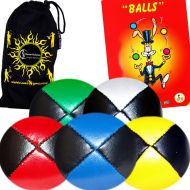 Flames N Games 5x Thud Juggling Balls + FREE Mr Babache Book  Any Col
