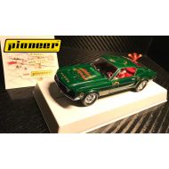 Pioneer "Santas Stang" Green 1968 Ford Mustang 390 GT 132 Scale Slot Car P036