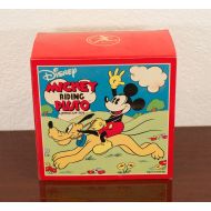 Schylling DISNEY MICKEY MOUSE RIDING PLUTO WIND-UP TOY SCHYLLING MIB