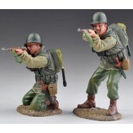 Thomas Gunn Miniatures THOMAS GUNN WW2 U.S. ARMY 2ND RANGERS USA003 KNEELING & STANDING FIRING MIB