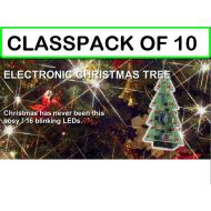 KITS USA (PACK OF 10) MUSICAL Christmas Tree Kit wFlashing LEDS and 3 Christmas Songs
