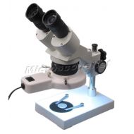 OMAX Student Binocular Stereo Microscope 20X-40X with Fluorescent Ring Light
