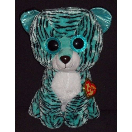  Ty TY BEANIE BOOS - TESS the 16" TIGER with MINT TAG (LARGE) - JUSTICE EXCLUSIVE