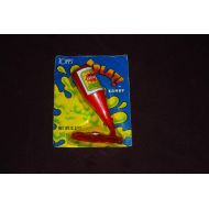 Topps RARE HTF Vintage 1987 TOPPS Splat! Candy Ketchup Bottle NEW AND SEALED ON CARD