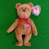 MWMT Ty Beanie Baby Britannia The Bear Very Rare 1997 INDONESIA Teddy Ships FREE