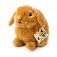 Rabbit - Young Dwarf Lop - rust - collectors soft toy - Kosen  Koesen - 6162