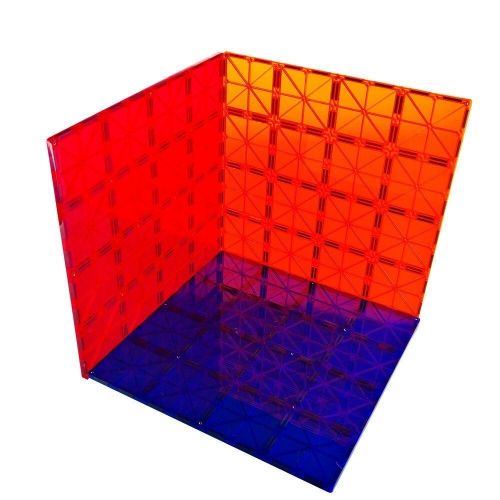  SALE! Magnet Tiles Mag-Genius 12" x 12" Building Magnetic Plate Set of 3 Colors