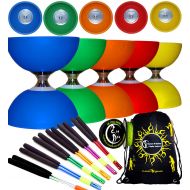 Juggle Dream CYCLONE CLASSIC Bearing Diabolo Set + Metal Handsticks + 10m Diablo String + Bag