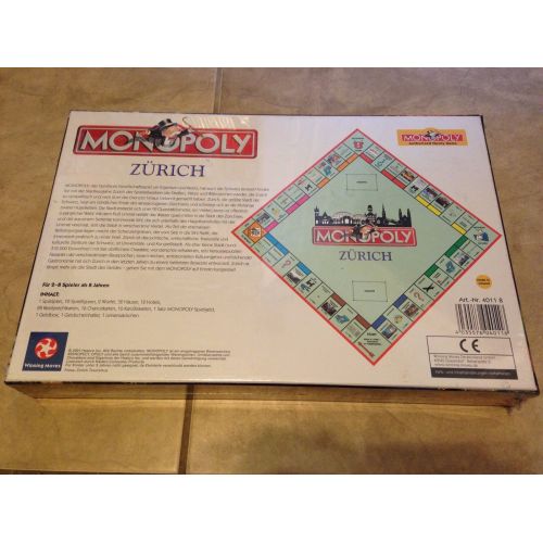  NA Monopoly Board Game Zurich Switzerland Edtion Brand New factory sealed