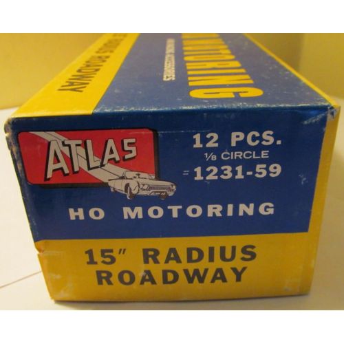 12 Atlas HO 15" Radius 18 Circle Roadway Slotcar Curve Tracks #1231 NMIB