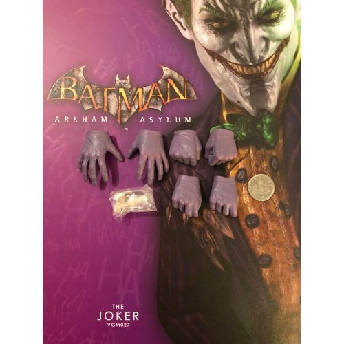 핫토이즈 Hot Toys Batman Arkham Asylum VGM27 Joker Gloved Hands x 6 loose 16th scale