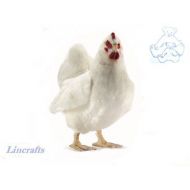 Hansa Toy International White Hen Plush Soft Toy Bird by Hansa Sold by Lincrafts. 4172 Realistic Chicken