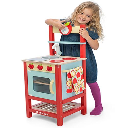  Le Toy Van Applewood Kitchen | Toy Wooden Kitchen | Wood Kitchen Toy | UK