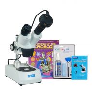 OMAX 20X-60X 5MP Digital Student Binocular Stereo Microscope w Cleaning Pack