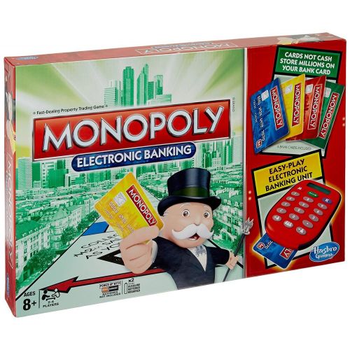 해즈브로 Hasbro Board Game Monopoly Electronic Banking 2-4 Players Indoor Game Age 8+
