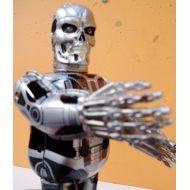 MEDICOM TIN WIND UP TERMINATOR 2 ENDOSKELETON SPRING POWERED 9 inches z