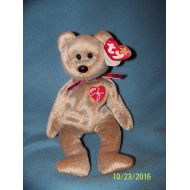 Ty TY Beanie Baby 1999 SIGNATURE TEDDY Bear WITH ERRORS IN HANG TAG ,RARE , RETIRED