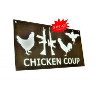 81MetalArt Rustic Chicken Coup Coop Sign, chicken coop sign, chicken coup sign, coup detat, Chicken Farmhouse Decor, Metal Chicken Sign, chickens