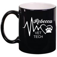 /SimplyCustomLife Vet Tech Personalized Engraved 11 ounce Coffee Mug