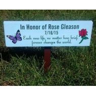 ThePaperPlaceAndMore Child Grave Marker, Baby Grave Marker, Baby Memorial Sign, Child Memorial Sign, Teenager Memorial, Young Adult Memorial, Grave Decor,
