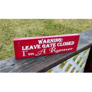 /ThePaperPlaceAndMore Gate Sign, Gate Decor, Hanging Sign, Porch Decor, Wood Sign, Custom Outdoor Sign, Pet Sign, Beware of Dog, Warning Sign, Outside Sign,