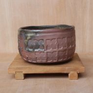 CeramicsByDW Rustic hand made anagama fired chawan with custom texture