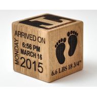 /StarBlock Personalized Wooden Baby Block Gift Engraved Its A Girl Boy Baby Keepsake Newborn Cube Newborns First Alphabet Nursery Decor Gift Blocks