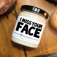 AtoZCandles Best|Friend Gift Soy Candles I miss you gift I miss your face long distance gift candle gift distance candle I miss you candle miss you