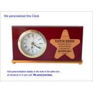/GreatDecorativeCross Pastor Appreciation Day Gifts - Gift for Christmas - Personalized Ordination Desk Clock, GDCP10
