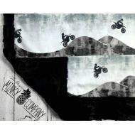 TheDesignerMinkyCo Motocross Blanket - Designer Minky - Black