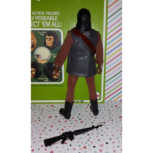  IHadThatToy Vintage 1970s Mego Planet of the Apes Soldier Ape w Silver Coat and Reproduction Bubble