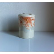/MagicDrawer Vintage Hadida Toothbrush Holder In White Fine China With Floral Detail