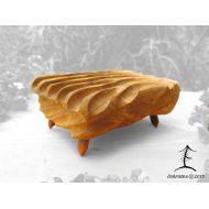 /ENKRATNO Unique wooden soap dish, handmade from solid wood